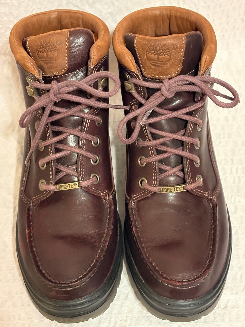VTG Timberland GTX Waterproof Gore-Tex Leather Boots Women’s 9.5 Fit like 8.5.